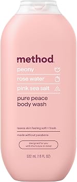 Method Body Wash, Pure Peace, Paraben and Phthalate Free, 18 oz (Pack of 1)