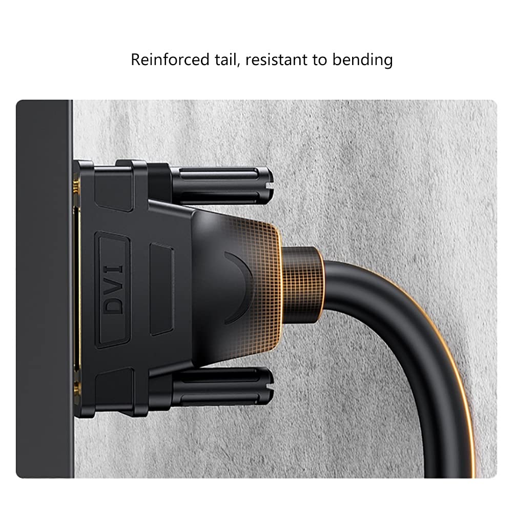 HDMI DisplayPort DVI Cable Digital Video Cable Gold-Plated Support 2560 x 1600 for Gaming DVD Laptop TV and Projector Computer Cables (Size : 5M) (3M)