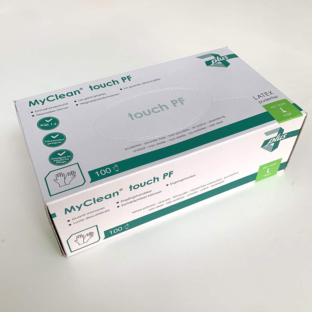 maimed Myclean Touch PF Latex Disposable Gloves