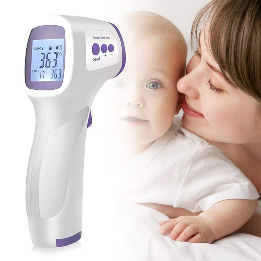Infrared Thermometer Gun,Non-Contact Infrared Electronic Thermometer Digital Thermometer Accurate and Fast Measurement of Temperature Gun Accurate Instant Reading with LCD Display Screen