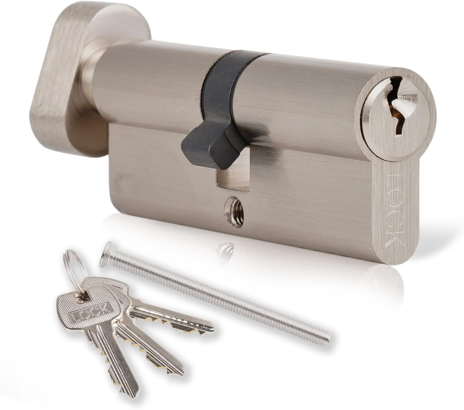 Otrrice Cylinder Lock with Thumbturn 40/40 (80mm), Euro Door Lock