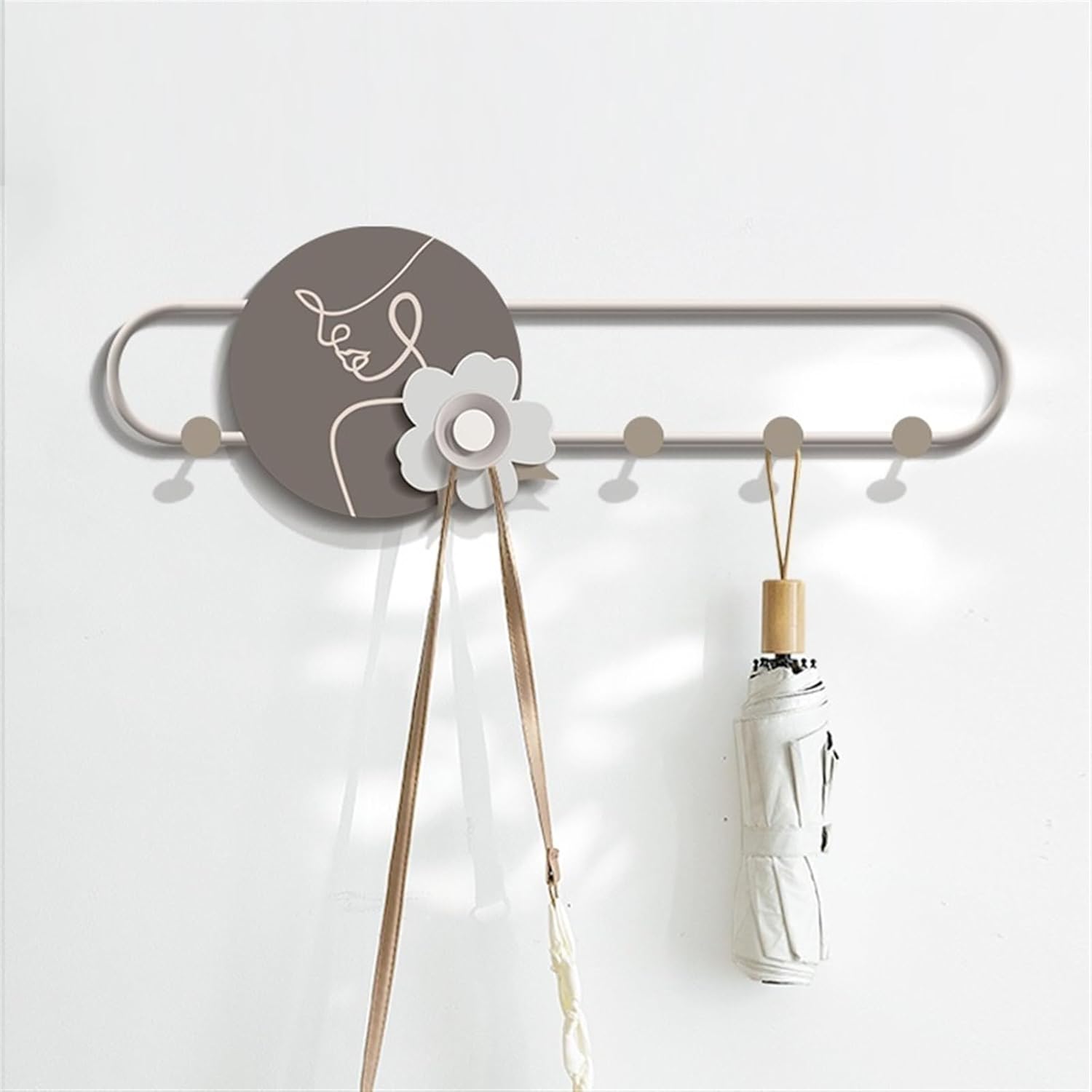 Coat Hooks for Wall Wall Hanging Coat Rack Wall Fitting Room Clothes Hooks Entrance Wall Hanging Coat Rack Entryway Light Luxury Hanging Hooks Coat Rack