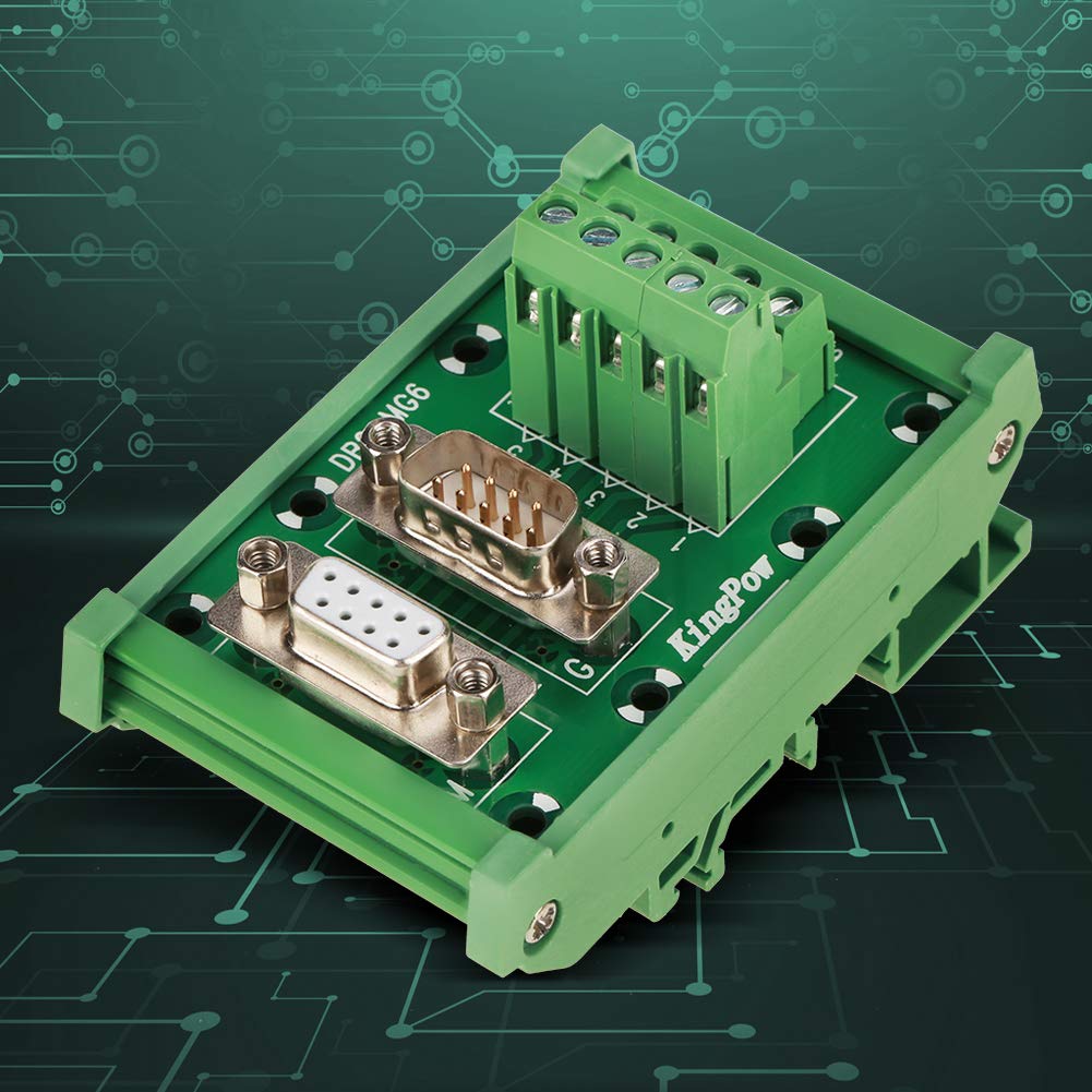 Connettore D-Sub DB9 Maschio Femmina con Interfaccia per Montaggio su Guida DIN, Ottimo per Applicazioni Elettroniche