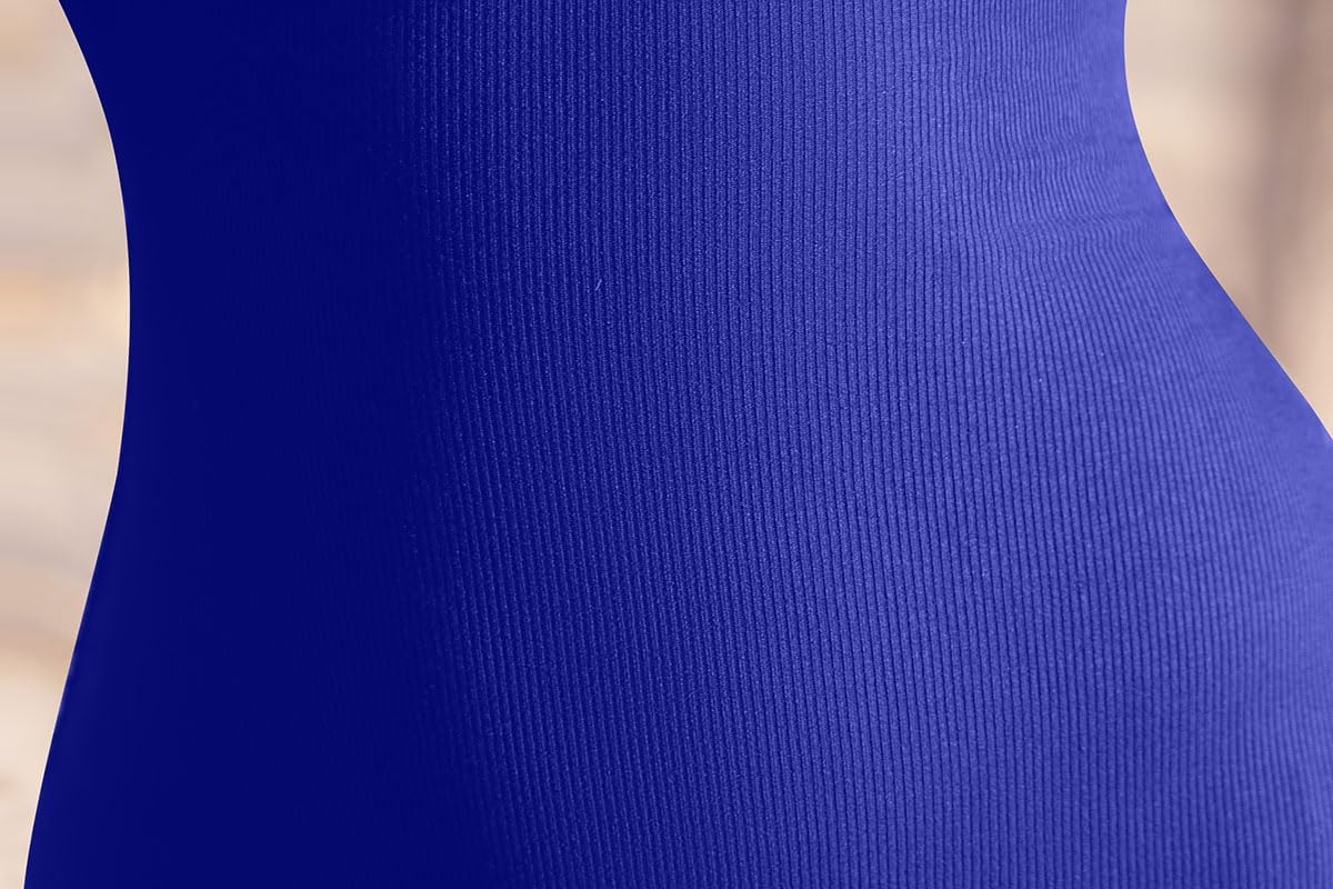 Memoriesea Women's Basic Turtleneck Long Sleeve Ribbed Bodycon Fall Slim Solid Maix Pencil Dress - Image 7