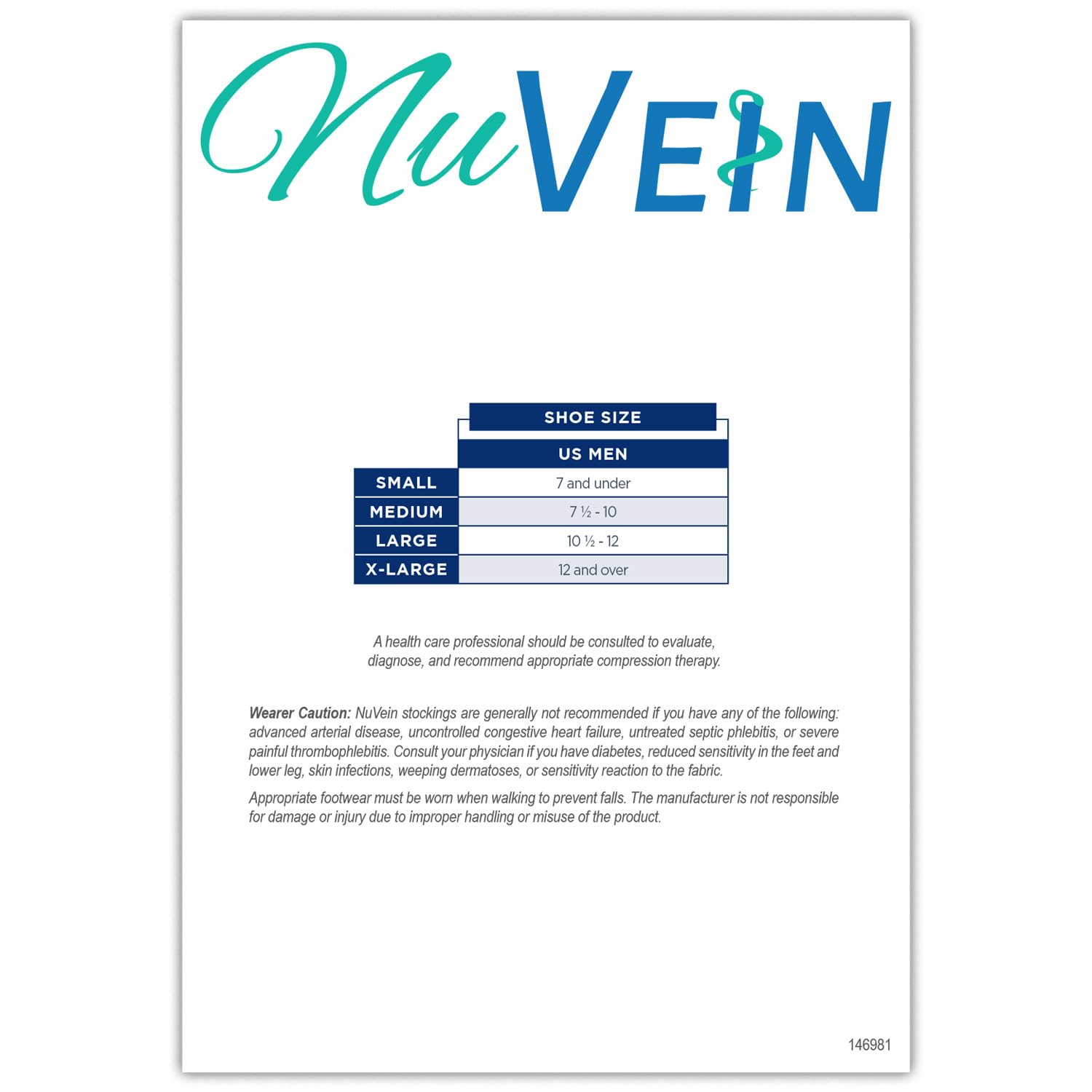 NuVein Men's Compression Socks, 8-15 mmHg Support, Dress Trouser Style, Over Calf Knee High, Black, Small