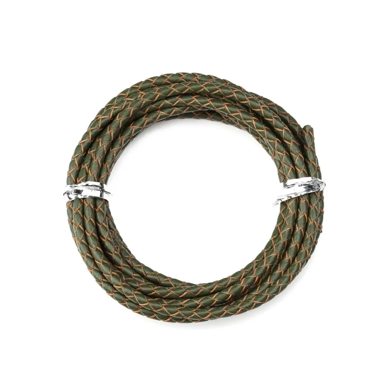 Embroidery thread, Leather Cords 2 Meter 3mm 4mm 6mm Multicolor for Jewelry Making(Green,3mm)