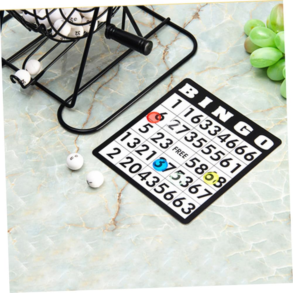 BESTonZON Máquina De Bingo De Juguete Ligera y Duradera Juguete Educativo De Lotería Simulada Fiestas Infantiles y Hogar