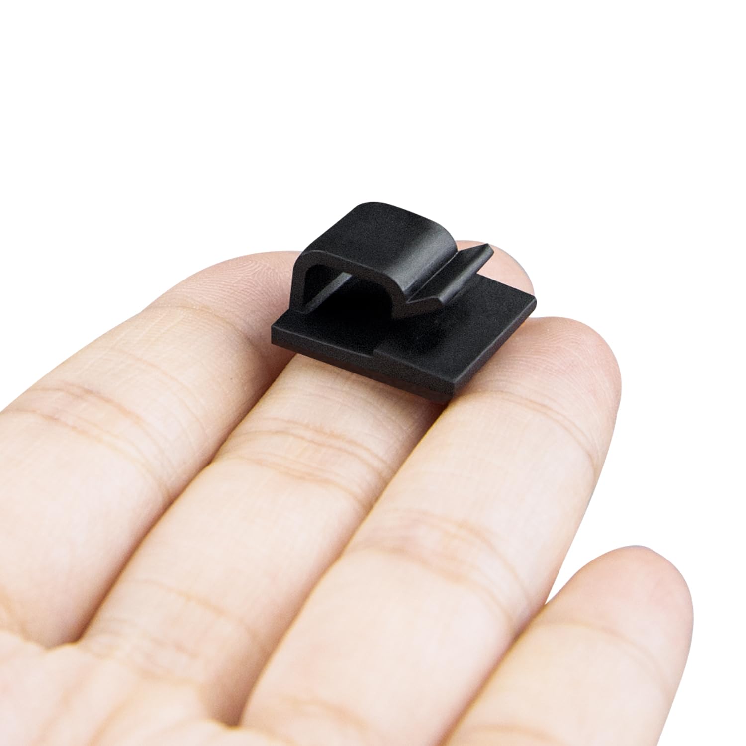SOULWIT 50 Clip Cavo Autoadesivo, Fermacavi Organizer Gestione Cavi per TV PC Laptop Ethernet