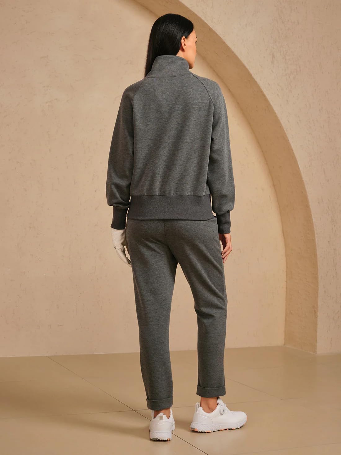 ACEGOLFS Women's Athletic Jackets Lightweight Full Zip up Golf Jackets UPF 50+ Long Sleeve Workout Tops with Pockets Yoga Gym - Image 3