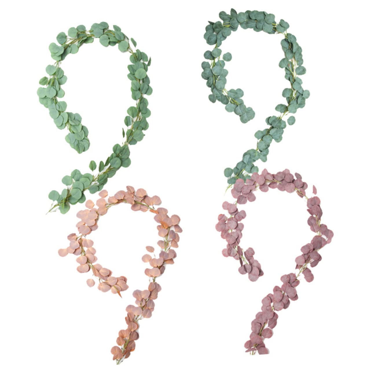 Alipis 3stücke Imitation Eucalyptus Wreath Künstlicher Grüner Blätterkranz Für Tür Und Wanddekoration Für Festlichkeiten Und Fotos Langlebige Kunstpflanze Für Einladendes