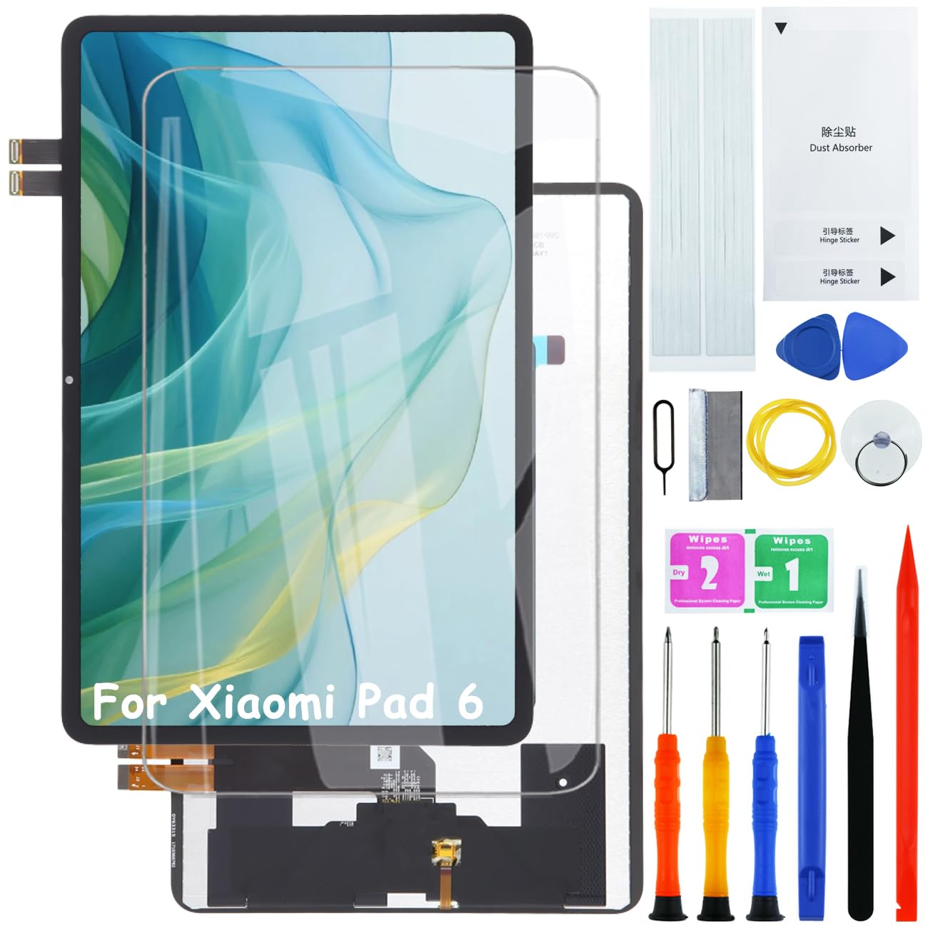 H&LYCYJ Pantalla de repuesto para Xiaomi Pad 6 11 pulgadas 23043RP34C 23043RP34G 23043RP34I LCD pantalla de repuesto con kit