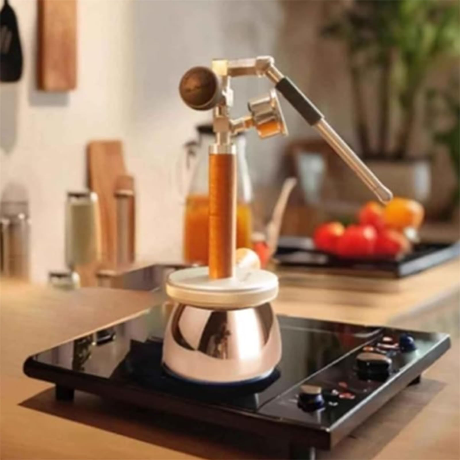 Spieniacz do mleka ze stali nierdzewnej i czajnik do gotowania na parze z dyszą parową i ciśnieniem Gau idealny do kremowej kawy latte art i spienionych ziaren