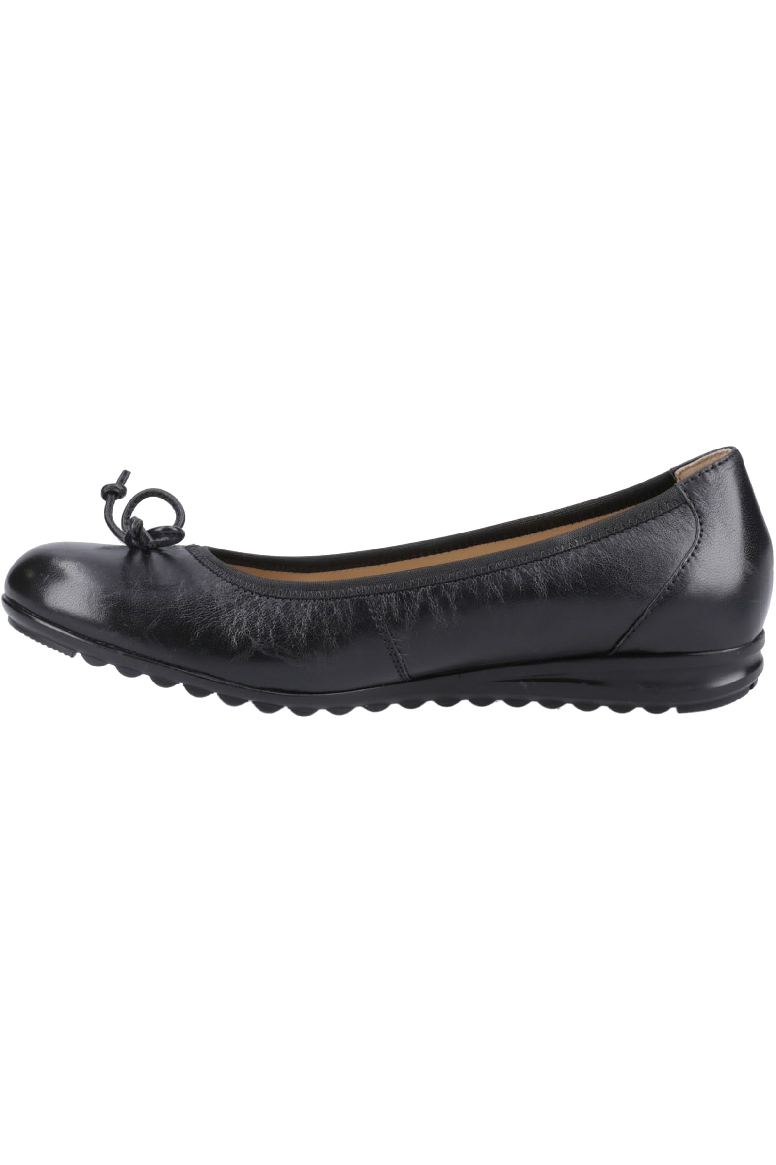Hush Puppies Female Lucille Bow Ballerina, Black, 6