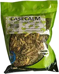 Calmante Chá Natural, Mistura de Ervas com Camomila, Hortelã, Mulungu e Alecrim, 50g Produto Orgânico