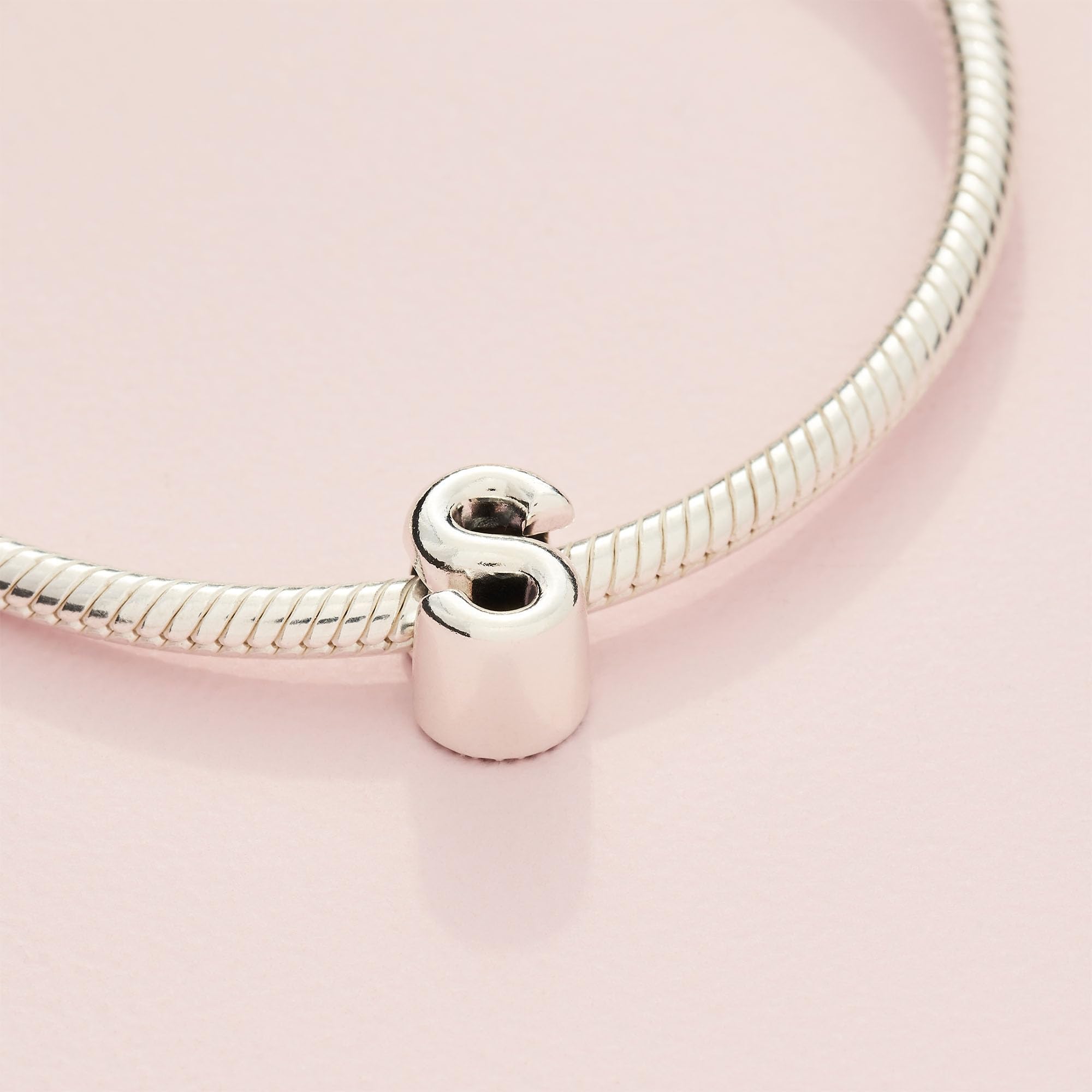 PANDORA Charm 797473 mujer plata letra S