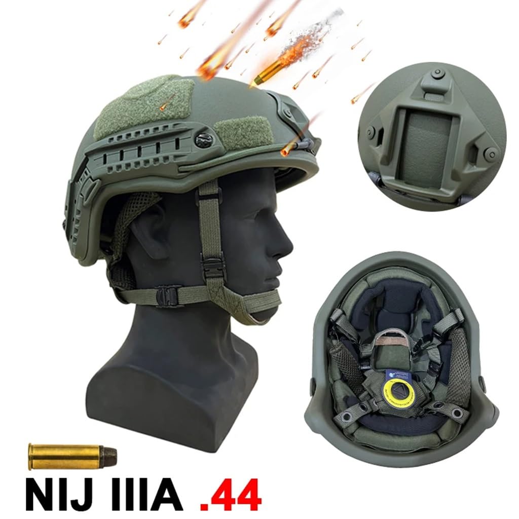 Amazon.co.jp: NIJ IIIA 3A FAST/MICH2000 防弾ヘルメット MICH