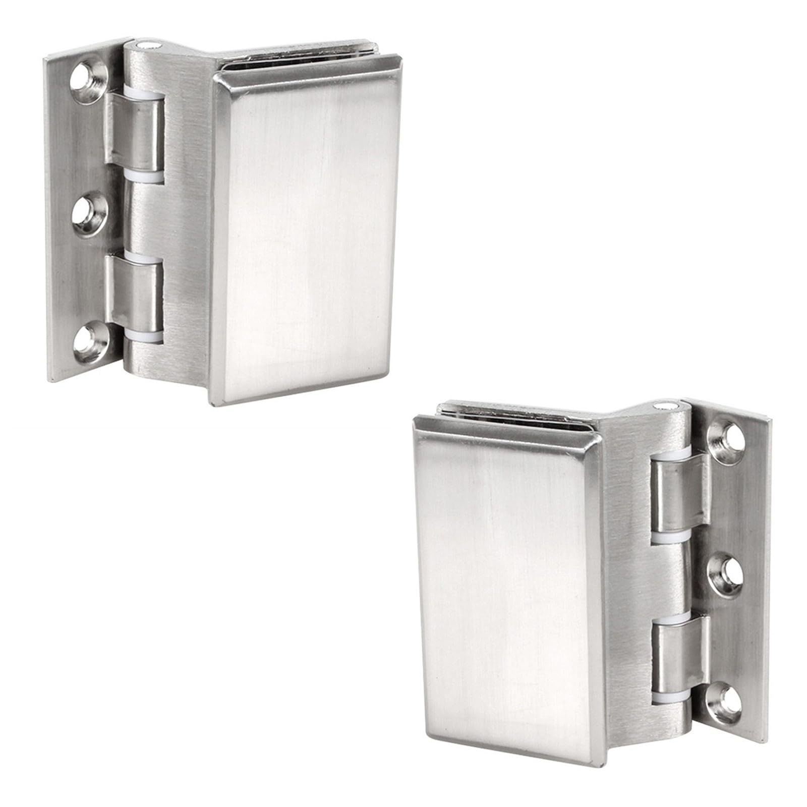 Charnières de porte en verre en acier inoxydable pour bureau (lot de 2)