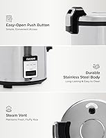 Vista 6 de CUCKOO Commercial Rice Cooker & Warmer, Extra Large Rice Cooker 30-Cup Uncooked / 60-Cup Cooked, Professional Industrial Grain Cooker with Large