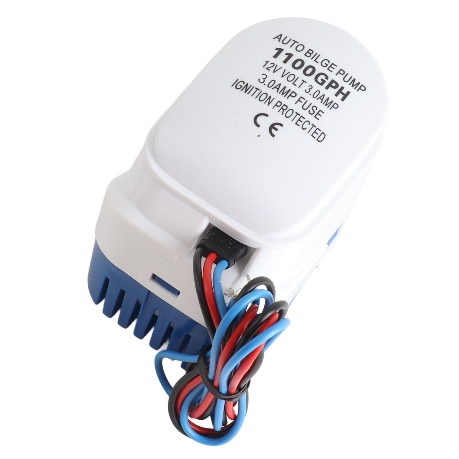Pompa sentina sommergibile 12V per imbarcazioni 1100GPH con galleggiante automatico integrato pompa sentina acqua ad alta portata per nautica protezione da sovracorrente e motore duraturo