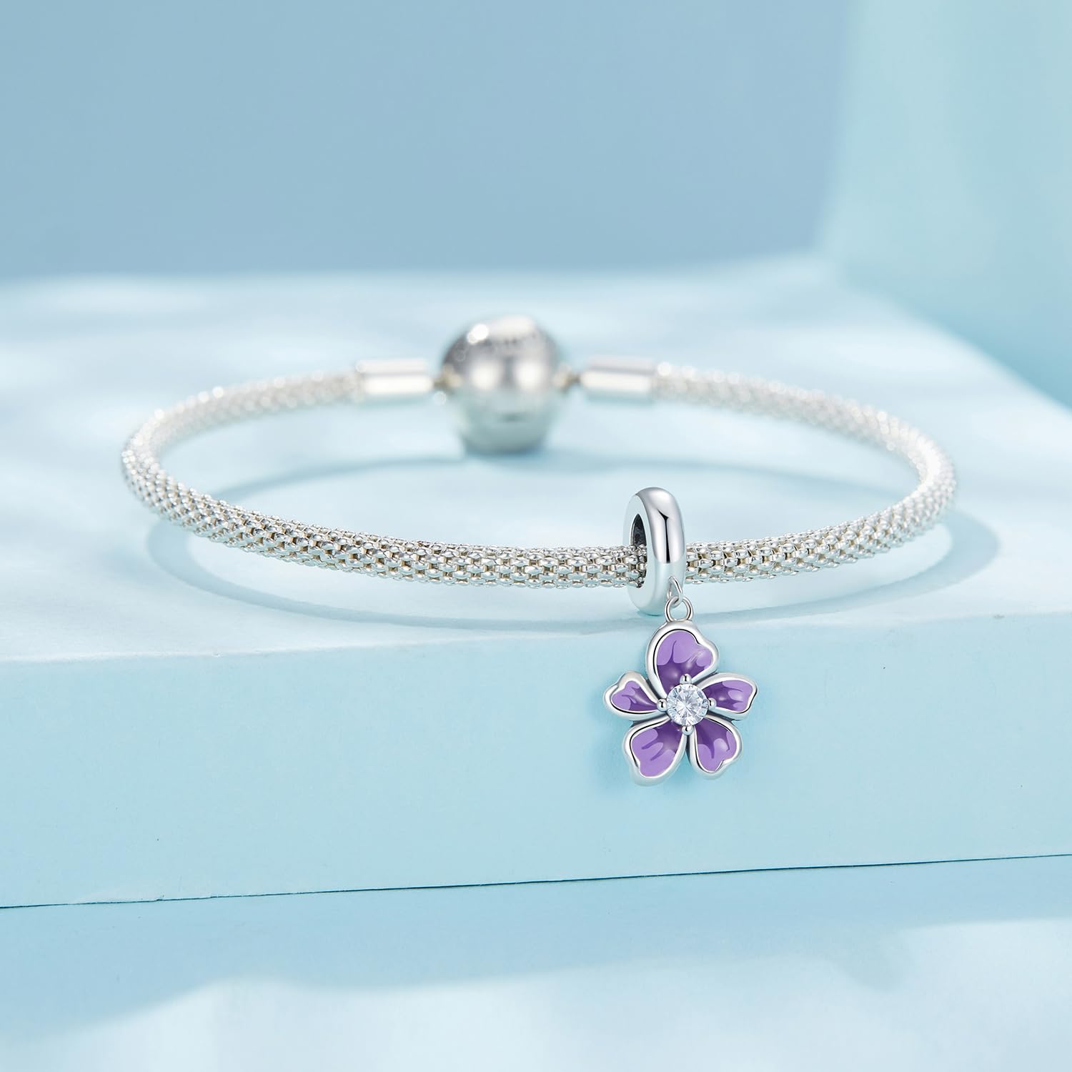 NINGAN Ciondolo dell'amore ciondoli per la mamma ciondoli per bracciali da donna 5A Zircone Festa della mamma, regalo di compleanno