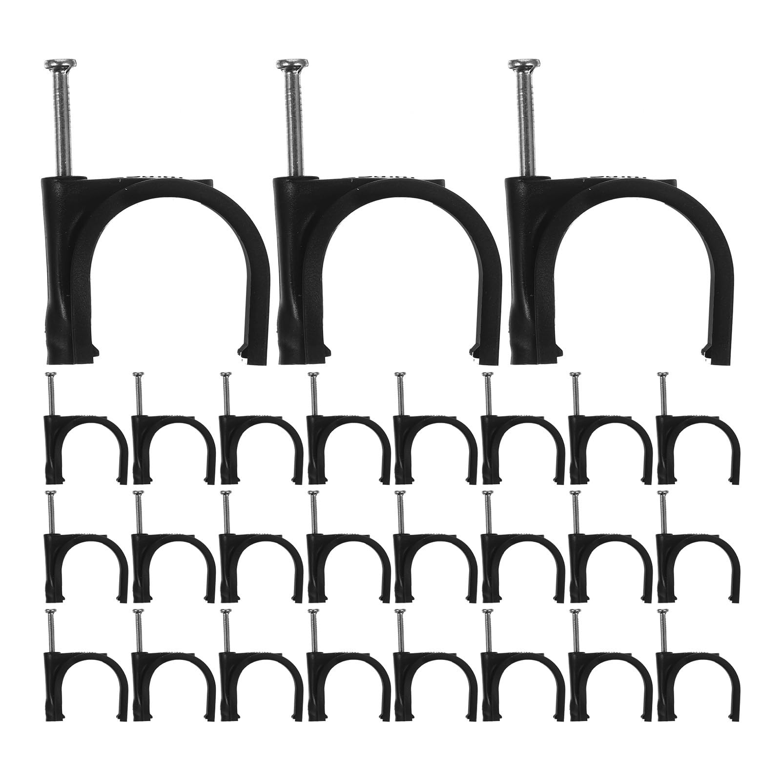 Fixations pour tubes et tuyaux 25 mm afin d'organiser vos câbles noirs