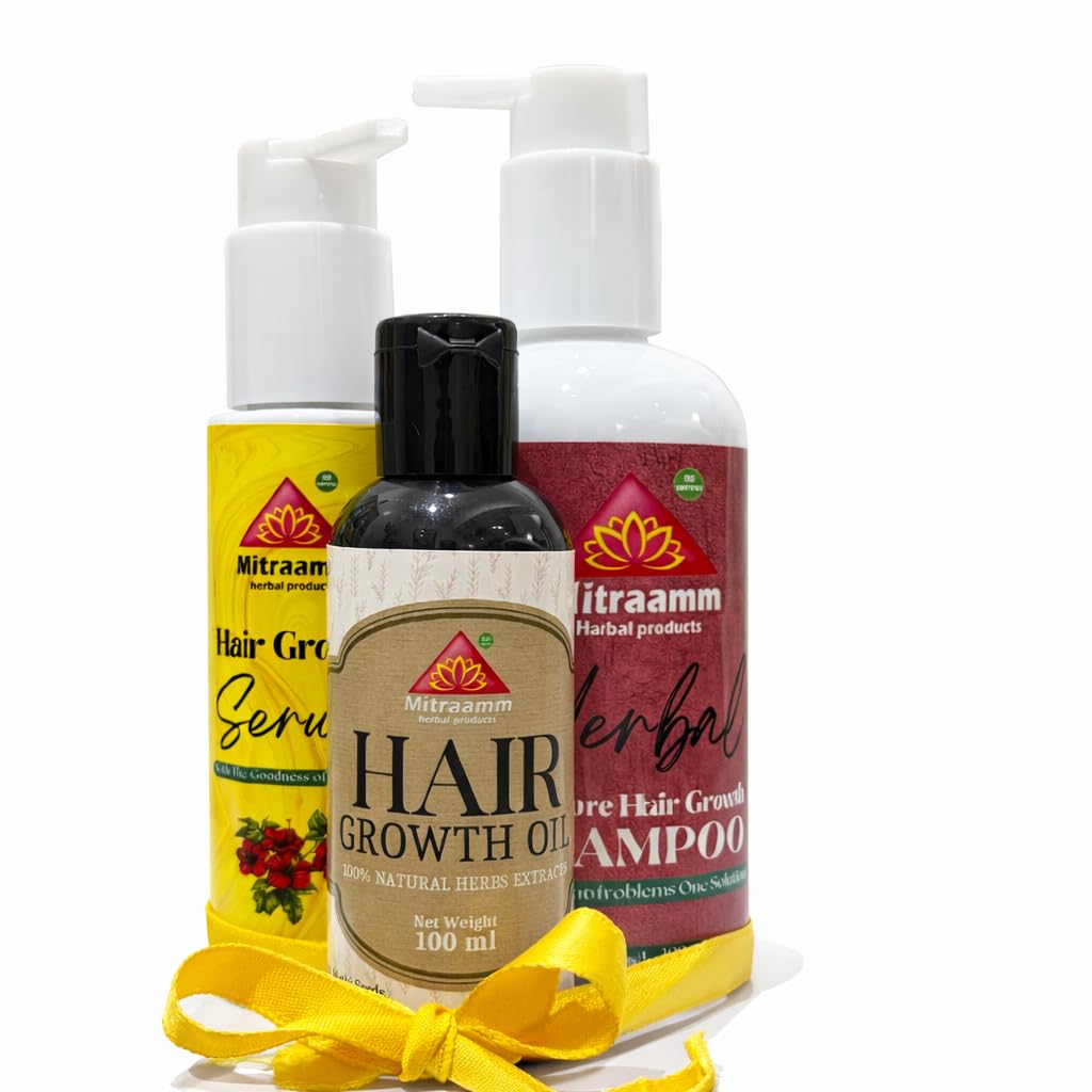 Hair Care Combo Kit with Shampoo 300ml, Hair Oil 100ml & Hair Serum 100ml | Daily Use Hair Cleansing, Nourishing & Styling Care Set for Men & Women | Perfect Gift for Valentine's Day-image-49