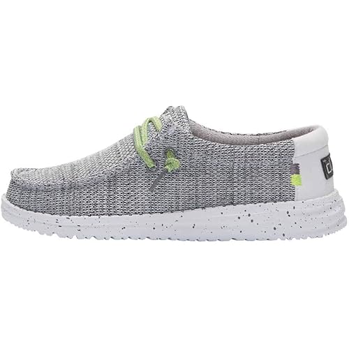 Hey Dude Boy's Wally Youth Multiple Colors | Boy’s Shoes | Boy's Lace Up Loafers | Comfortable & Light-Weight