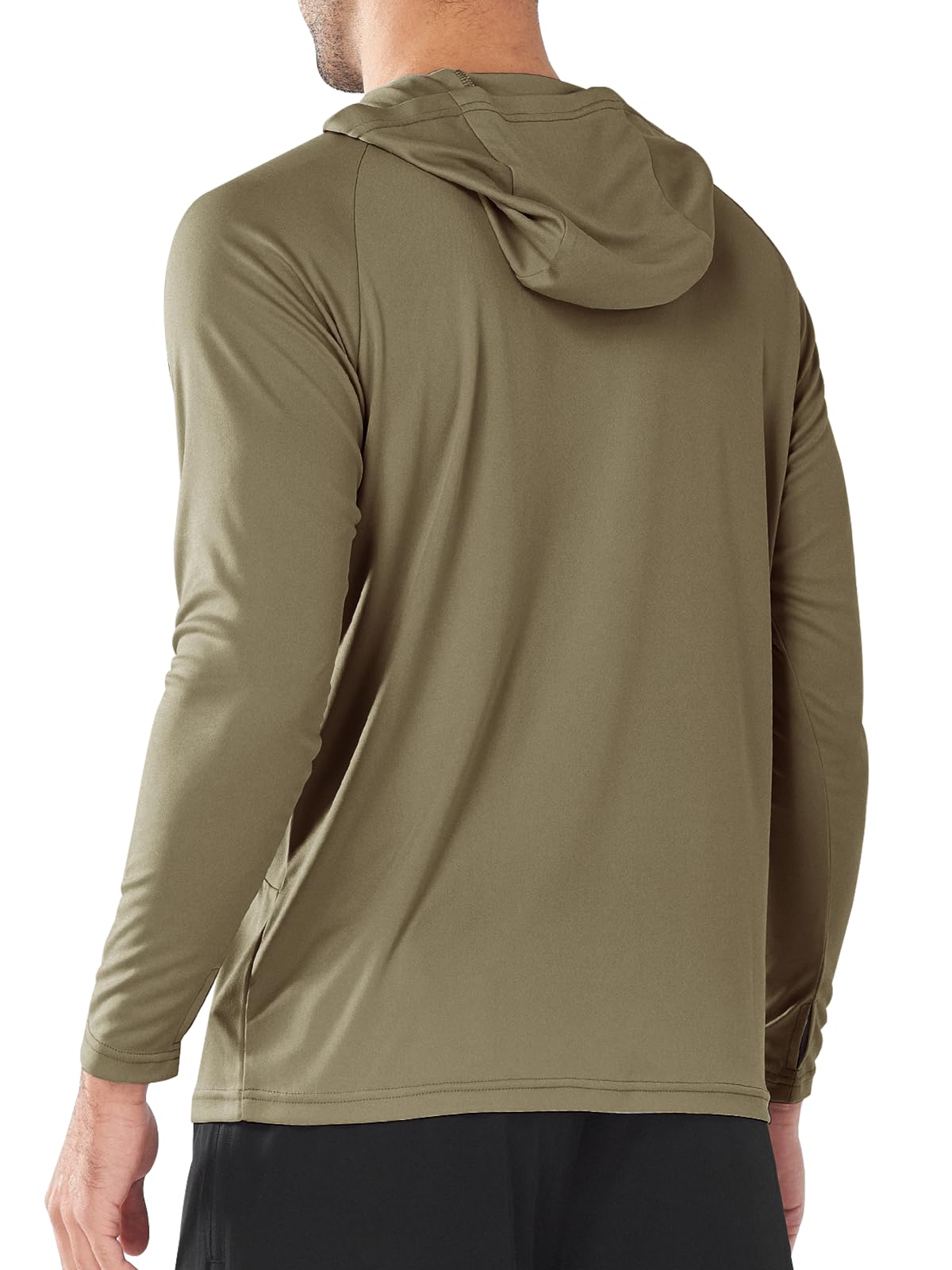 NORTHYARD Sudadera con capucha UPF 50+ para hombre, manga larga, protección solar, pesca, natación, playa, protección UV, SPF de secado rápido, ligera
