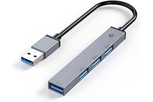 USB Hub, TOTU 4 Port USB Adapter with USB 3.0 Port and...