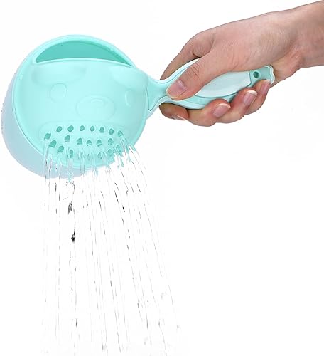 Taza de enjuague de baño para bebé, enjuague de champú para bebés, enjuague de baño desmontable sin desgarros, enjuague de baño para niños (verde) disponible en Yaxa Peru