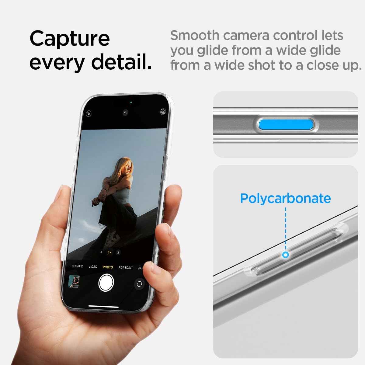 Spigen Essential Clear Crystal MagFit Case for iPhone 17 Pro, Clear White — Amazon image 5