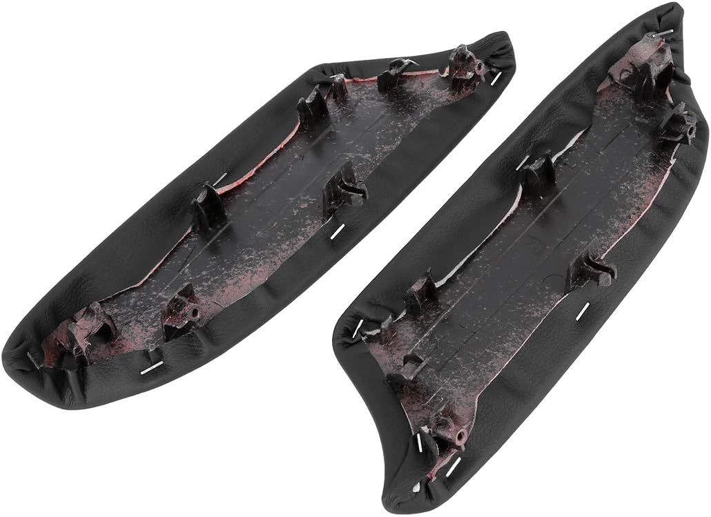 X AUTOHAUX 1 Pair Car Front Door Panels Armrest Lid Pad Handle Cover Black for Honda Accord 2008-2012