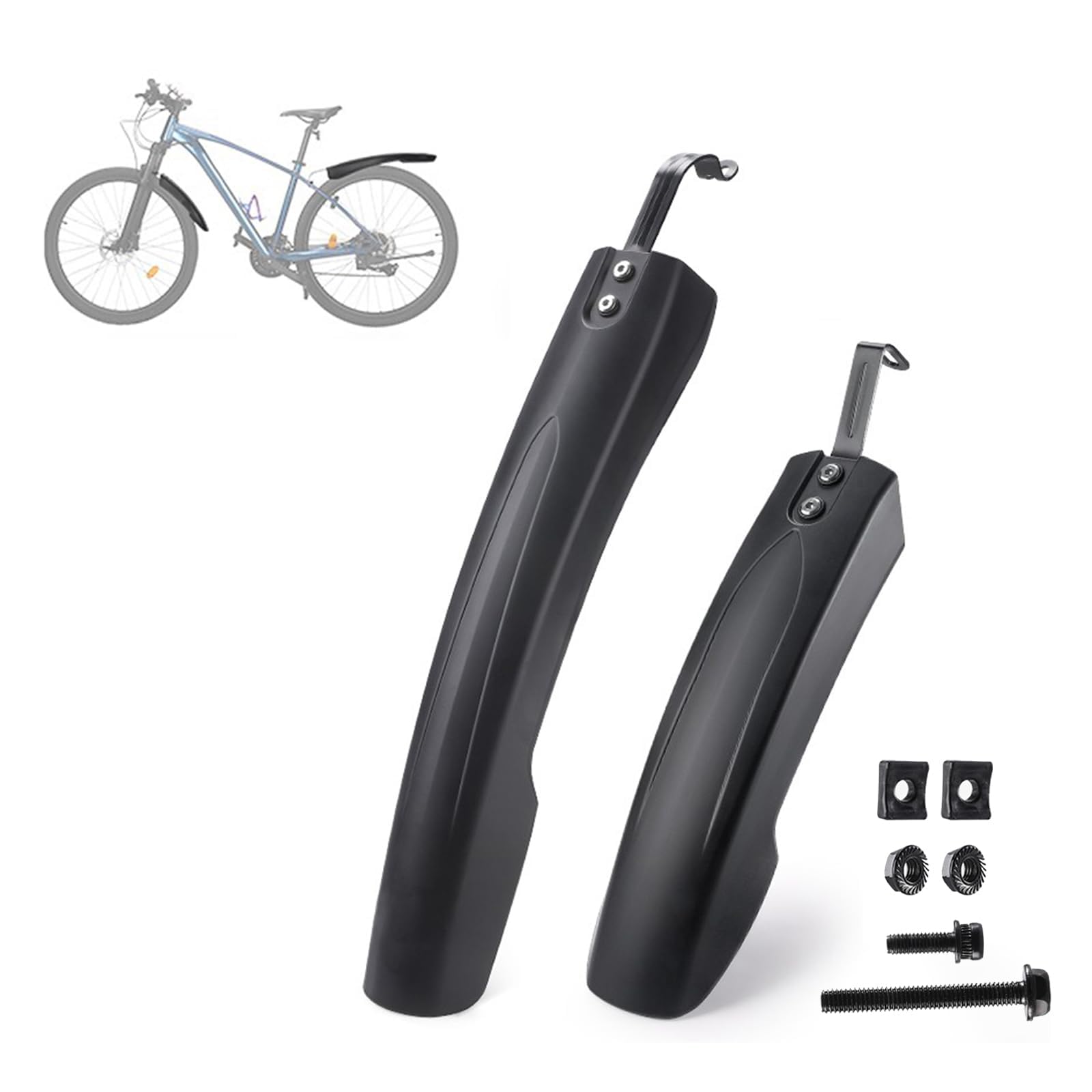 BVVNMHD Fahrrad Schutzblech Set Compatible für Specialized Turbo Levo 2018 2020 2022 Fahrrad Schutzblech Set Vorne & Hinten, Protection from Water Dirt Gravel,normal-B Sport & Freizeit