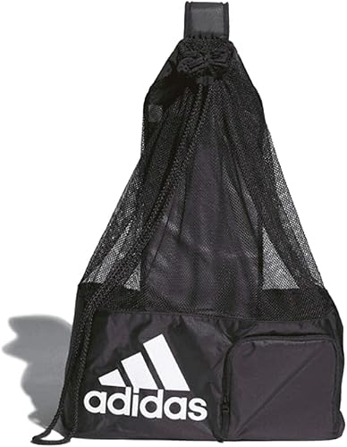 adidas Bolsa de pelota de estadio, NegroBlanco, Bolsa de pelota de estadio