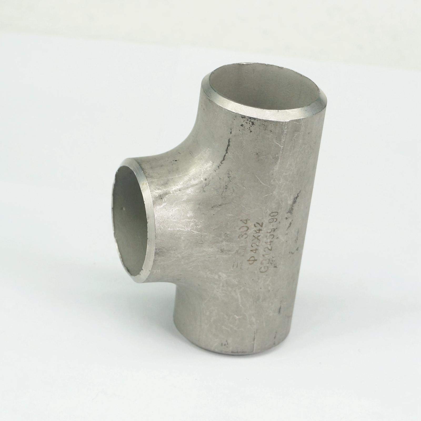 1pc 38mm O/D x 2-3 mm Thickness 304 Stainless Steel Equal Tee 3 Way Butt Welded Pipe Fitting Water gas Oil