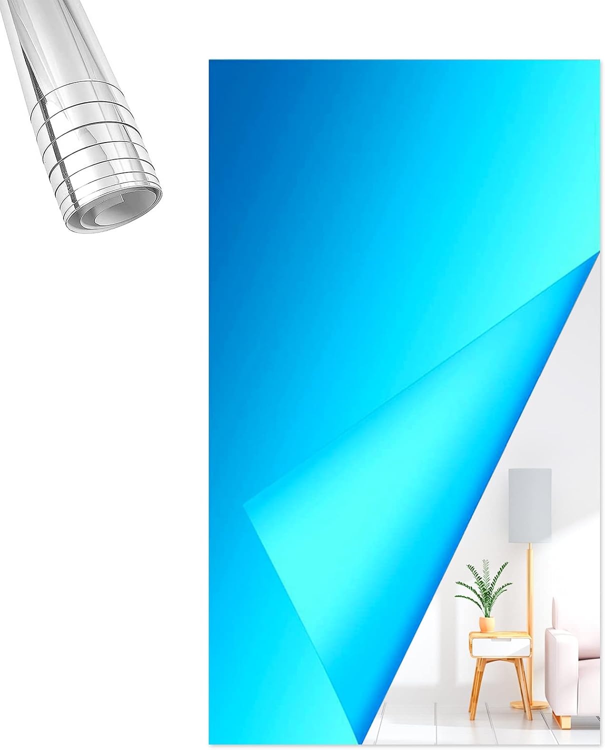 Flexible Mirror Sheets SelfAdhesive Mirror Stickers Peel and Stick