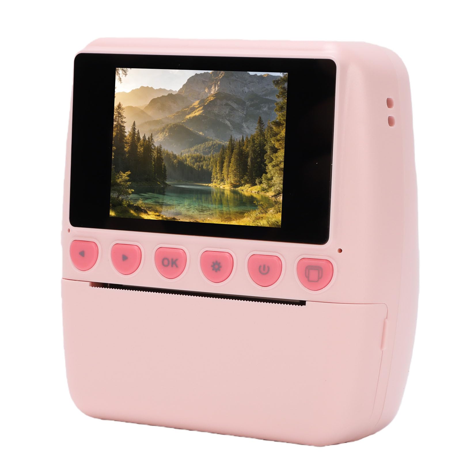 Naroote Fotocamera Istantanea per Bambini, Macchina Fotografica con | Fotocamera Stampabile, Corpo in ABS, Carta Termica, Uso Interno/esterno