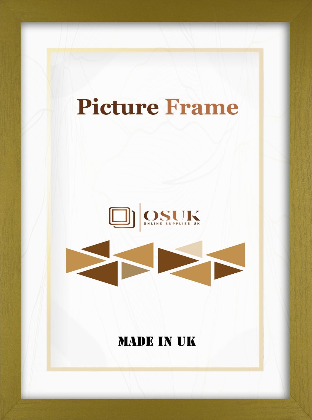 OSUK Picture Frames - Modern Photo Frame - Photo Frames Multiple Colours & Sizes with Clear Perspex Front - Free Stand & Wall Mounting Picture Frame (Gold, A4 (21.0 x 29.7 cm))
