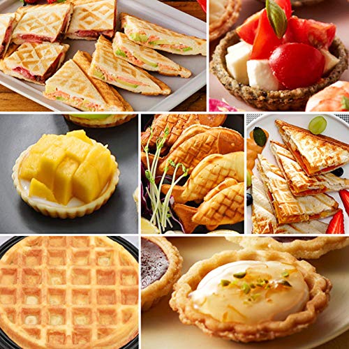 Ying Waffelmaschine Waffeleisen Maschine, tiefe Antihaftbeschichtung Kochplatten, runde Waffelmacher für hausgemachte… – Bild 7