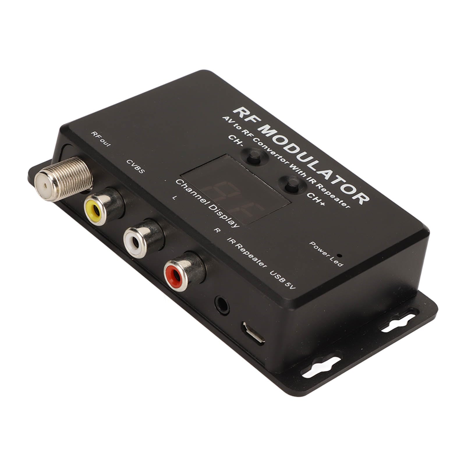 Beufee RF Modulator RCA Coaxial Adapter, UHF Demodulator Composite Converter Digital AV Component Video Modulator RF HDMI HDMI Modulator
