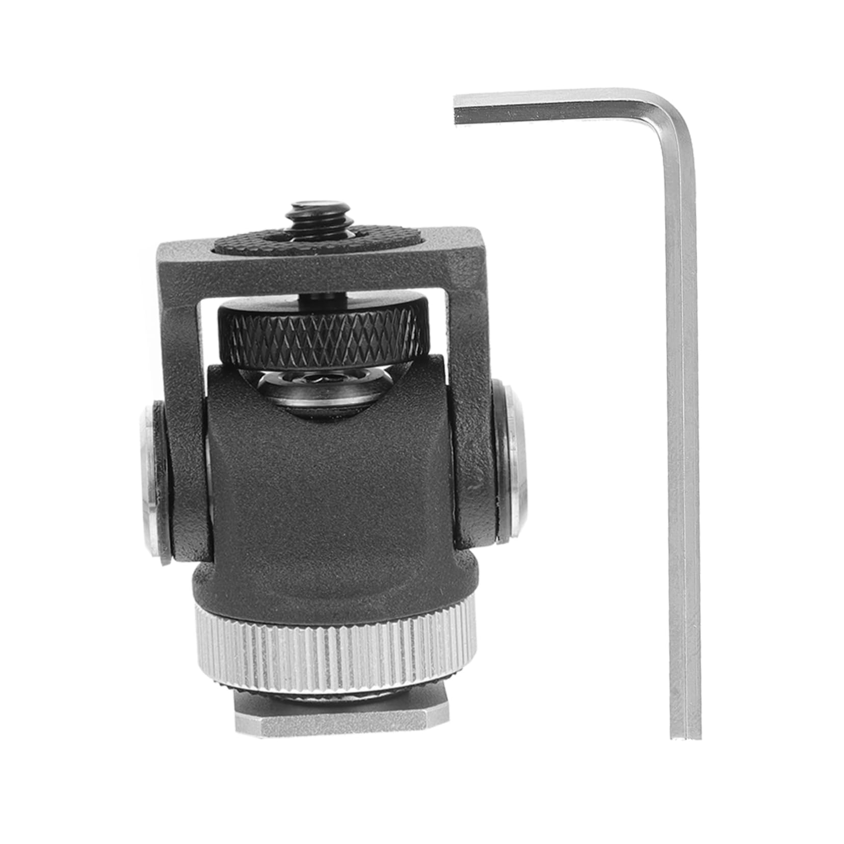 FELTECHELECTR Camera Gimbal Tripod Mini Ball Head Panoramic Head Mini Tripod Monitor Mini Ball Head Camera Tripods Tripod Head Mount Cell Phone Tripod Mini Ball Head Mount Aluminum Alloy Black