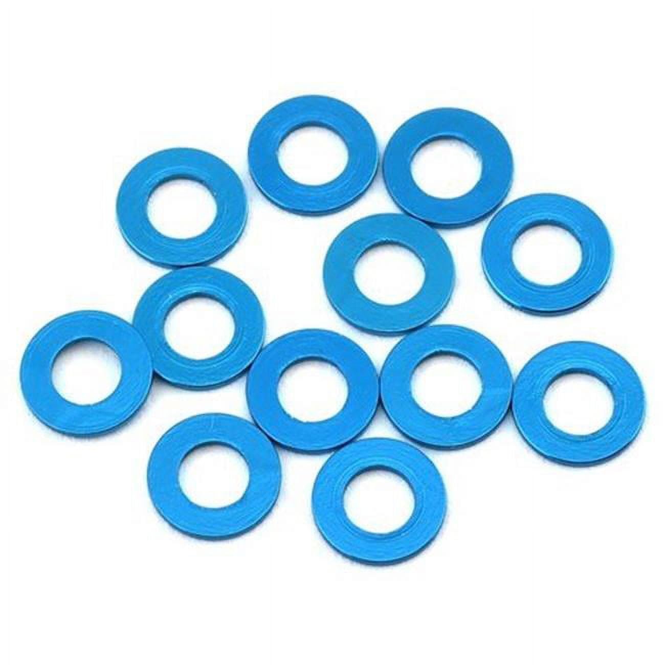 1UP Racing 80311 3x6x0.25mm Precision Aluminum Shims, 1UP Blue, (12 pcs)