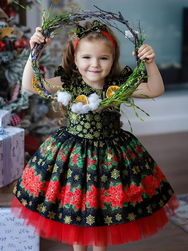 Image of Niren Enterprise Multipatteren Baby Girl's Knee Length Frocks with Digital Prints
