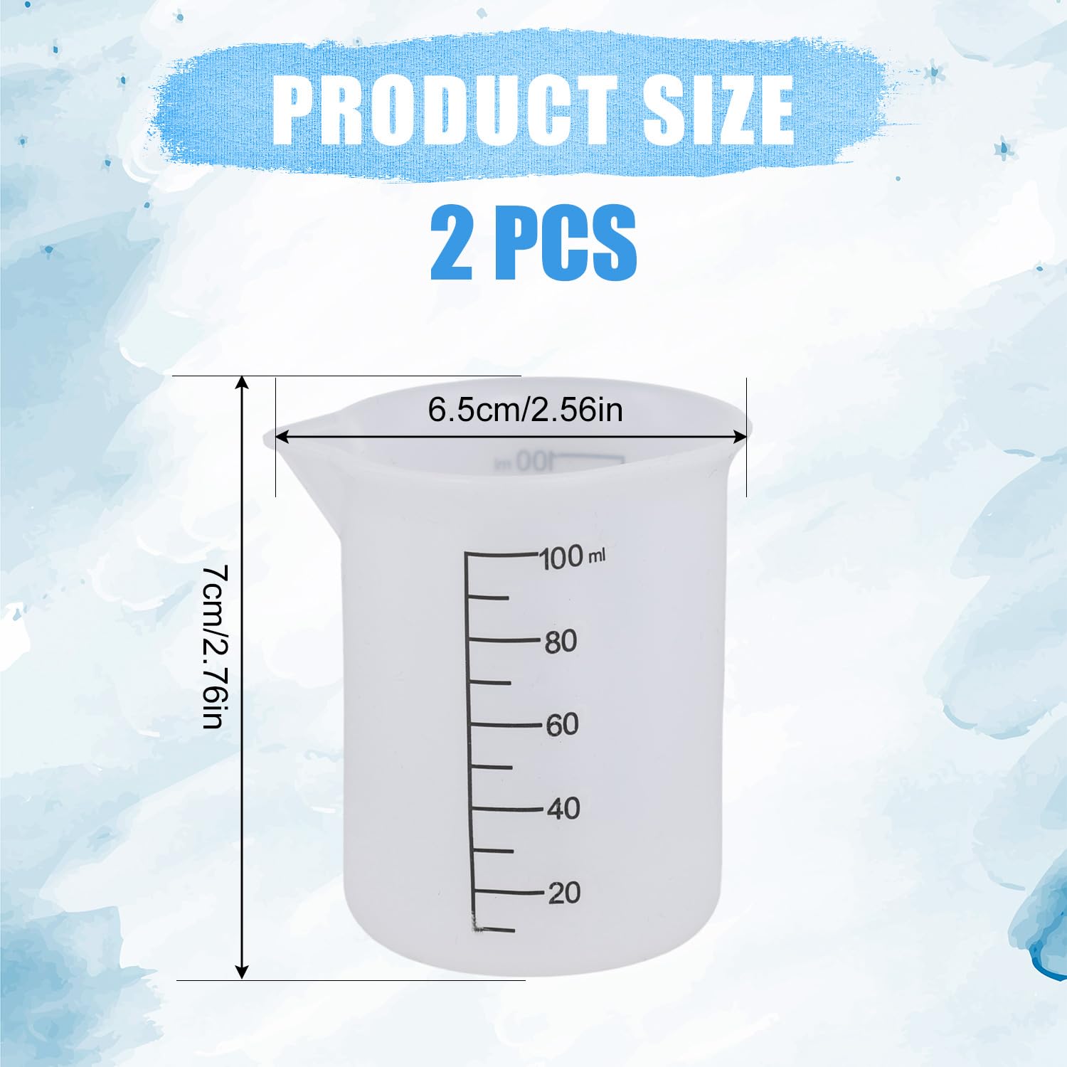2pcs Laundry Detergent Cups, Handy Soap Measuring Cup Silicone Liquid Measuring Cups Practical Liquid Detergent Measuring Cup Convenient Soap Dispenser Cup Measuring Container for Laundry Room