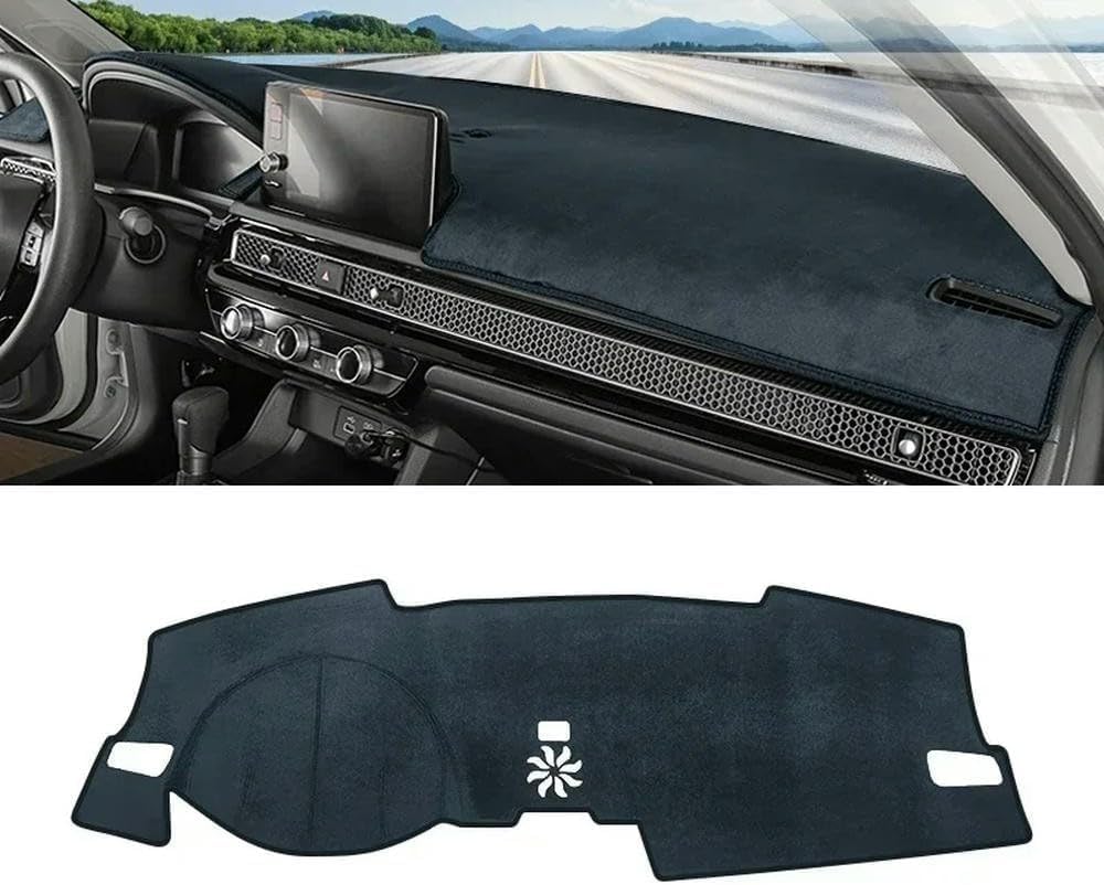 DdaiXQ Car Dashboard Mat For Civic 11th Gen 2021 2022 2023 2024, Anti Slip Anti Glare Dustproof Dashboard Cover Pad Protector Dash Cover Sunshade Dashmat