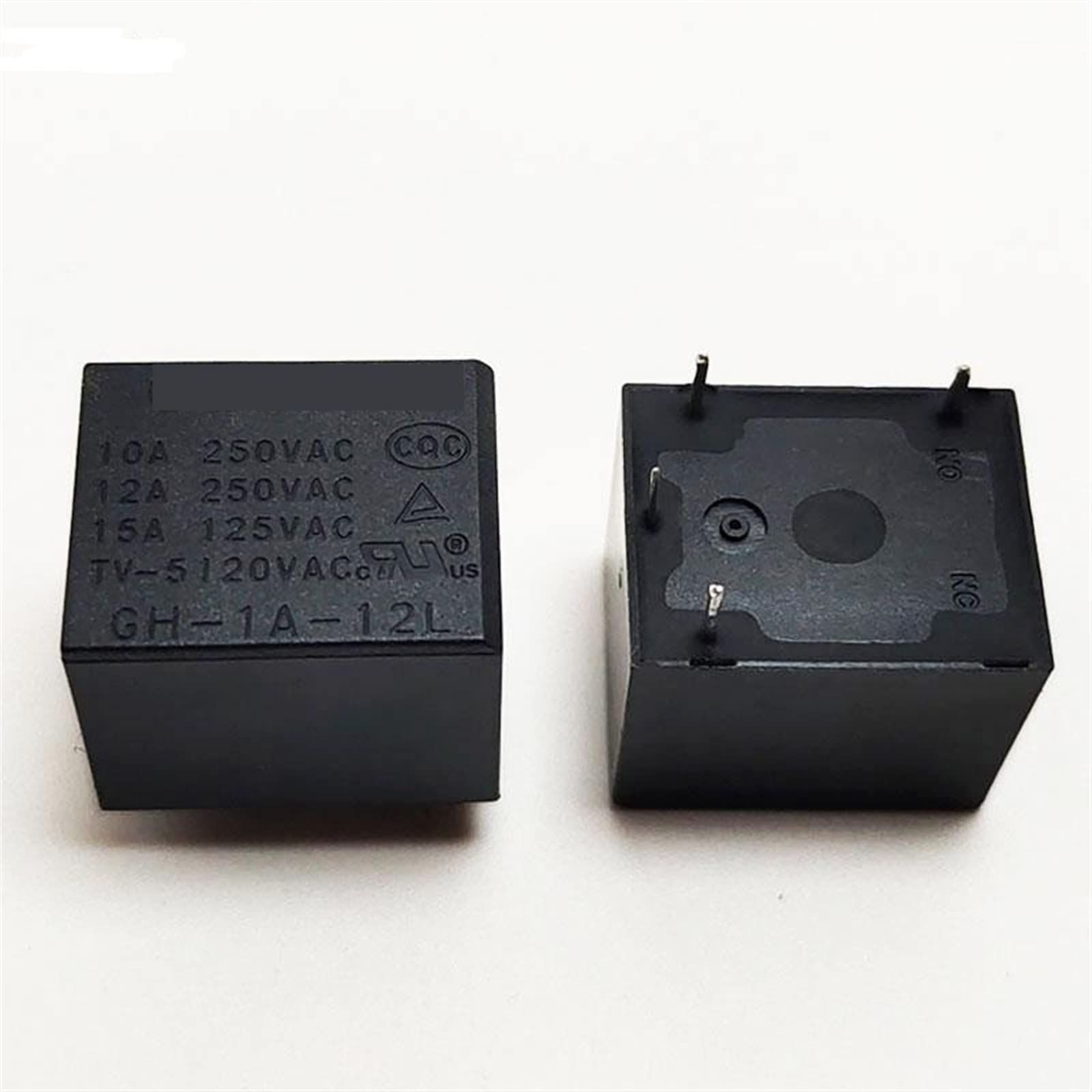 Relais GH-1A-24L 24VDC 4 broches 10A de puissance pour circuit imprimé