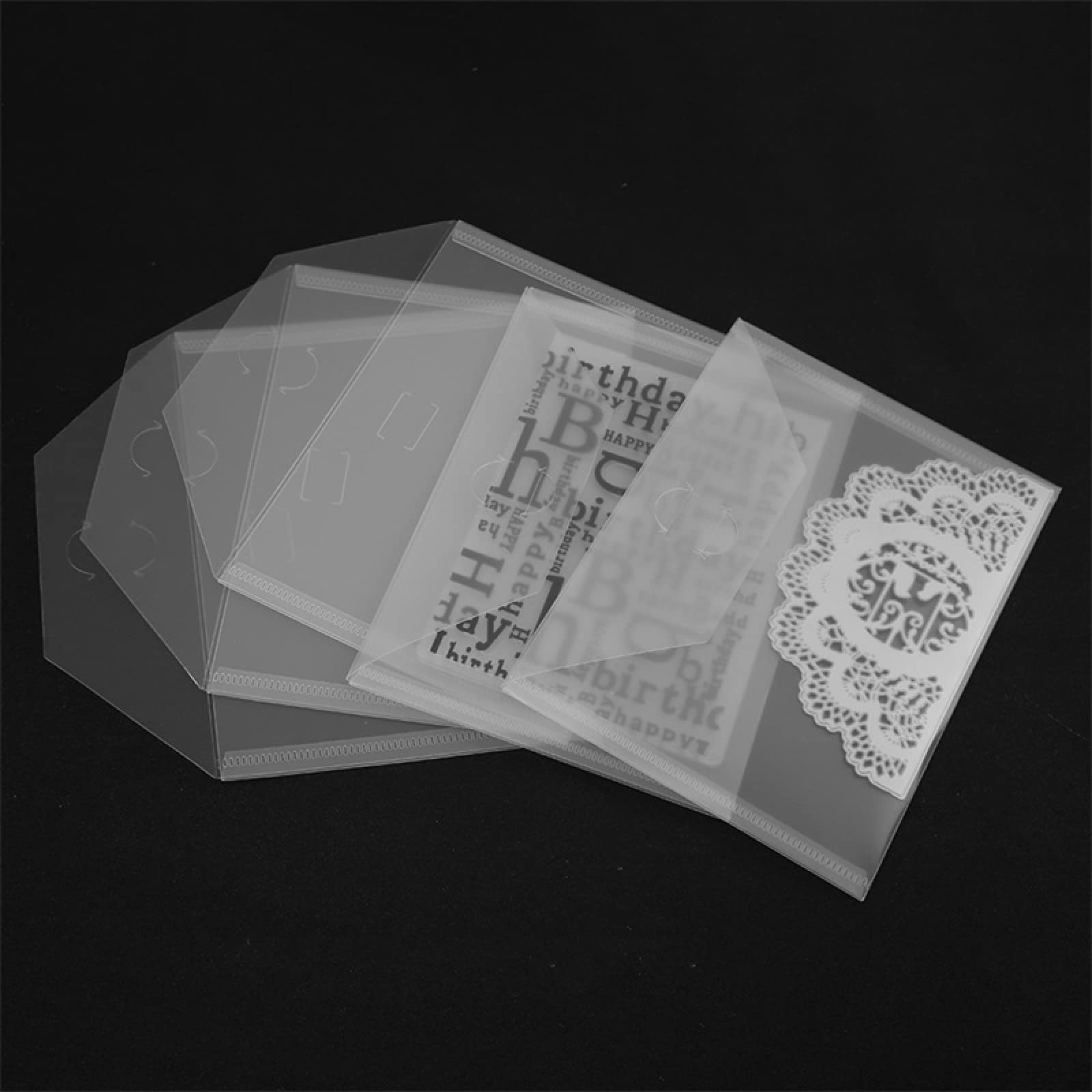 46PCS 0.5mm Thickness Magnetic Sheets and Envelopes for Dies Storage Clear Plastic Pockets & Cuttable Rubber Magnet Sheets for Metal Cutting Dies Stencil Crafting Die Cuts Stamps Storage Collections - Image 4