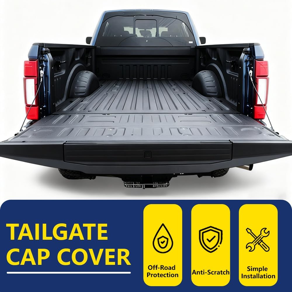 GRAND ORANGE Tailgate Cover Molding Trim Compatible with Ford F250 F350 Super Duty 2017 2018 2019 2020 (Only Fit Models Integrated Tailgate Step) 324099266144