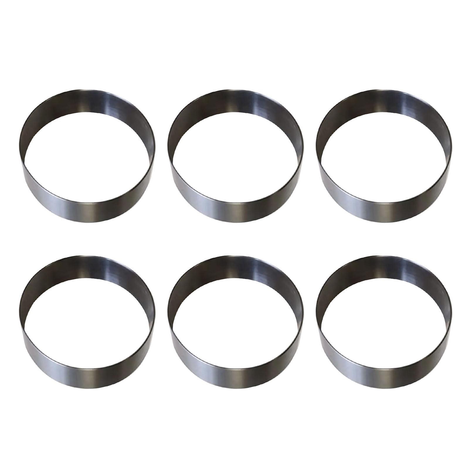 Set Of 6 Multifunctional Rings Mold Professional Stainless Steel Cake Mold Rings For Home Bakers And Cooks