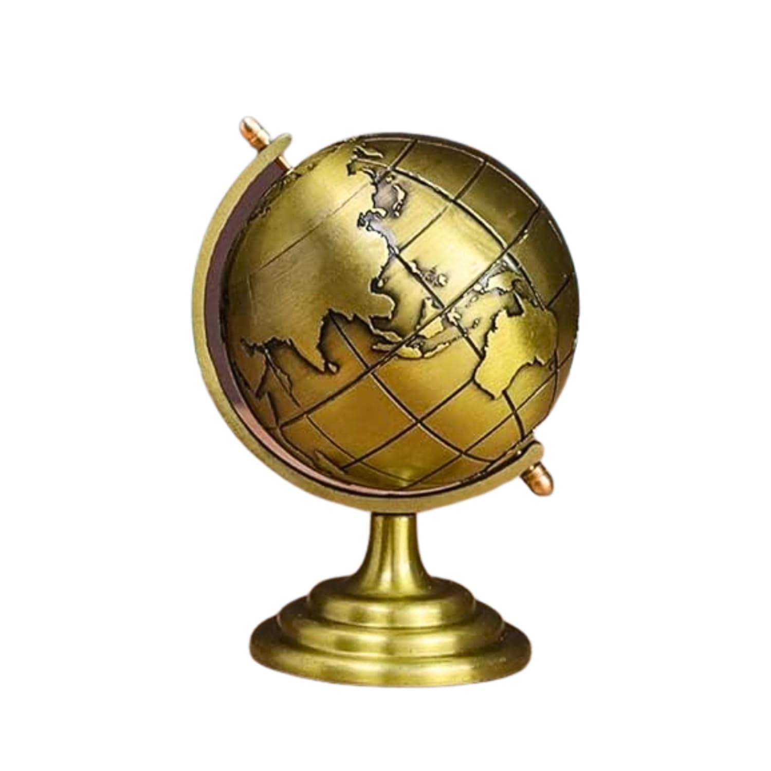 ViaAfsar Metal Vintage Golden Rotating World Globe,Educational Ornament for Desktop/Solid Non-Slip Base/Home Decor Study Bedroom Desk Office 05(Metal-4.5 inch) (B0D9Y1R6RN) Amazon Price History, Amazon Price Tracker